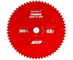 Pjovimo diskas 305x48Tx30mm, Wood PREMIUM, SPECIALIST+