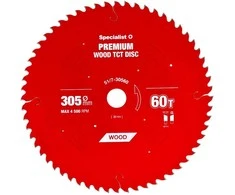 Pjovimo diskas 305x60Tx30mm, Wood PREMIUM, SPECIALIST+