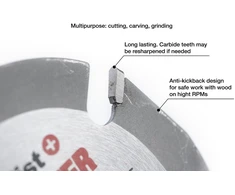 SPECIALIST+ pjovimo diskas WOOD CUTTER, 125 x 22 mm