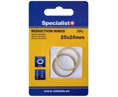 SPECIALIST+ redukcinis žiedas, 25.4x20x1.2/1.4/2 mm, 3 vnt.