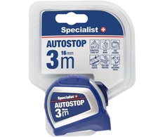 SPECIALIST+ ruletė AUTOSTOP 3 m, 16 mm