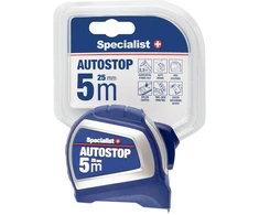 SPECIALIST+ ruletė AUTOSTOP 5 m, 25 mm