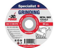 SPECIALIST+ šlifavimo diskas GRINDING, 125x6x22 mm