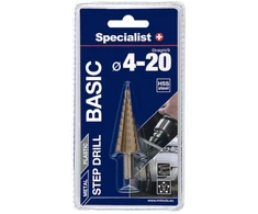 SPECIALIST+ žingsninis grąžtas BASIC, ⌀4-20