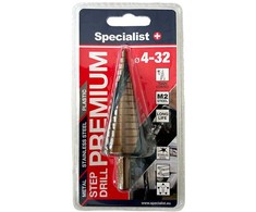 SPECIALIST+ žingsninis grąžtas PREMIUM, ⌀4-32