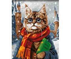 Tapyba pagal numerius Wizardi Beldizart Piešimas pagal skaičius rinkinys „Magijos mokykla“ 40x50 cm W062 0125