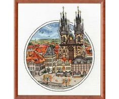Beldizart Skaičiuojamo kryželiu siuvinėjimo rinkinys "Pasakų Praha" 21.5x25.8 cm S/GM059