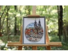 Beldizart Skaičiuojamo kryželiu siuvinėjimo rinkinys "Pasakų Praha" 21.5x25.8 cm S/GM059