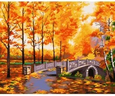Wizardi Beldizart Tapymas pagal numerius rinkinys Rudens parkas 40x50 cm S014
