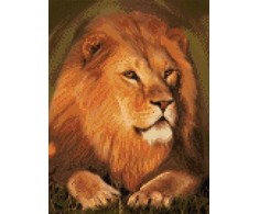 Beldizart Deimantinė tapyba su rėmeliu "Didingas liūtas" 30*40 cm VA002
