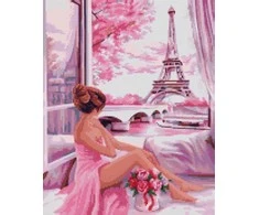 Beldizart Deimantinis paveikslas su porėmiu "Rožinė aušra" 40*50 cm DP055