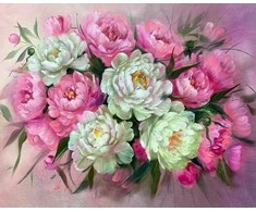 Beldizart Deimantų tapyba su porėmiu Peonijos 30x40 cm VA812