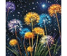 Wizardi Beldizart Diamond Painting rinkinys "Starry Dandelions" 30x30 cm WD3209