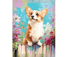 Beldizart Rinkinys Diamond Painting su porėmiu "Corgi" 30x40 cm VA922
