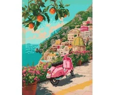 Beldizart Deimantinio mozaikos rinkinys su porėmiu "Cinque Terre" 30x40 cm VA917