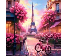 Wizardi Beldizart Deimantinio paveikslo rinkinys "Paris" 40x40 cm WD3214