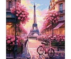 Wizardi Beldizart Deimantinio paveikslo rinkinys "Paris" 40x40 cm WD3214