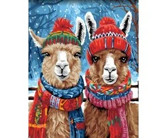 Beldizart (Nutraukta gamyba) Deimantinė mozaika su porėmiu 40x50 cm Lamas DP407