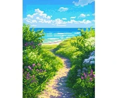 Beldizart Deimantinio dažymo rinkinys su porėmiu "Į jūrą" 30x40 cm VA919