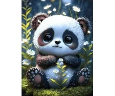 Wizardi Beldizart Deimantų mozaikos rinkinys "Panda" 30x40 cm WD3073
