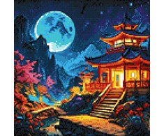 Wizardi Beldizart Diamond Painting rinkinys „Azijos peizažas“ 30x30 cm WD3210