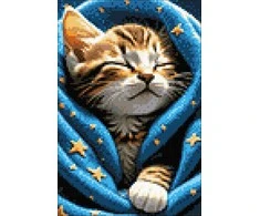 Wizardi Beldizart Deimantinės tapybos rinkinys "Purr purr" 20x30 cm WD3200