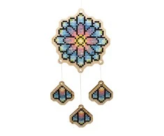 Wizardi Wood Beldizart Dreamcatcher - Kaleidoskopas WWP324