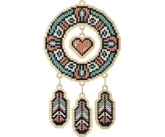 Wizardi Wood Beldizart Dreamcatcher - Širdis WWP0506