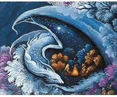 Wizardi Beldizart Deimantinis paveikslėlio rinkinys Drakonas sargas 50*40 cm WD3070
