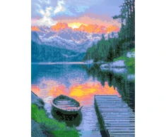 Beldizart Deimantinio dažymo rinkinys su porėmiu "Prieplaukos" 30x40 cm VA869