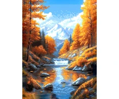 Beldizart Deimantinio mozaikos rinkinys su porėmiu "Ruduo" 30x40 cm VA862