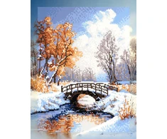 Beldizart Deimantinio tapybos rinkinys su porėmiu "Žiemos peizažas" 30x40 cm VA902