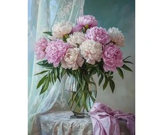 Beldizart Deimantinė tapyba su subrėmiu "Peonijų puokštė" 40x50 cm DP424