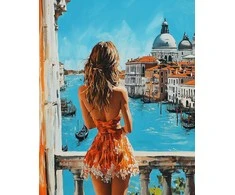 Beldizart Deimantinė tapyba su subrėmeliu "Saulėta Venecija" 40x50 cm DP418