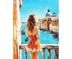 Beldizart Deimantinė tapyba su subrėmeliu "Saulėta Venecija" 40x50 cm DP418