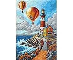 Wizardi Beldizart Deimantų tapybos rinkinys Spalvingas švyturys 20*30 cm WD3069