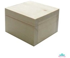 Beldizart Dėžutė iš masyvio pušies, sulankstomas dangtis, dydis 13,5x13,5xh9 AH616014F