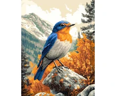 Beldizart Diamond Painting rinkinys su subframe "Paukštis" 30x40 cm VA907