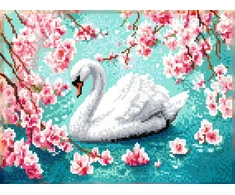 Beldizart Diamond Painting rinkinys su subframe "Gulbė" 30x40 cm VA854