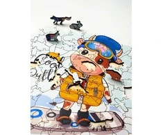 Dėlionė Wizardi Beldizart Jautis ant snieglentės NDDPZ-01