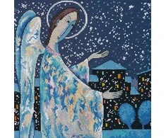 Oven Beldizart Kryželio rinkinys "Kalėdinis angelas" 25×25 cm S1685