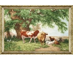 Beldizart Siuvinėjimo rinkinys "Briedis po medžiais" 40x60 cm S/MK112