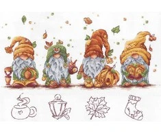 Andriana Beldizart Kryželio siuvinėjimo rinkinys "Rudens nykštukai" 32х21,5 cm SANO-34
