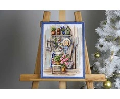 Beldizart Ristinai siuvinėjimo rinkinys "Kaimo kampelis" 25x34 cm S/MD021