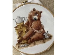Beldizart Kryželiu siuvinėjimo rinkinys „Arbatos vakarėlis“ 20 х 18,5 cm SANCH-11