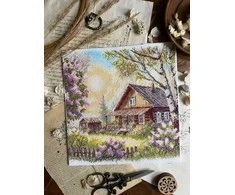 Beldizart Siuvinėjimo kryželiu rinkinys "Violetų kvapas" 21,5 x 22,5 cm SANA-12