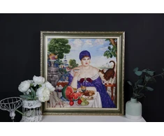 Beldizart Kryželiu siuvinėjimo rinkinys "Pirklė prie arbatos" 55.5x55 cm S/MK117