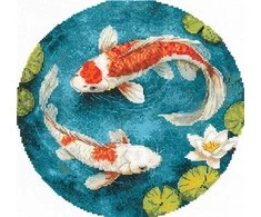 Beldizart Kryželiu siuvinėjimo rinkinys "Karpiai" 21,5 х 20 cm SANK-71
