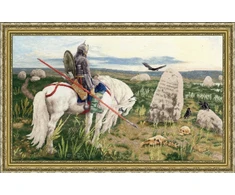 Beldizart Kryželiu siuvinėjimo rinkinys "Riteris kryžkelėje" 62.5x37 cm S/MK115