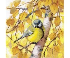 Beldizart Kryželiu siuvinėjimo rinkinys „Zylė“ 19,5 х 19,5 cm SANS-76